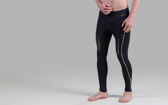 [00655] Paljari De Luxe Radmode Unisex - Radhose mit Einsatz; Farbe: schwarz [00655]