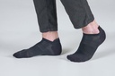 [01301]Calze corte sneaker con fibra a onde bio infrarosse, Unisex; Colore: nero