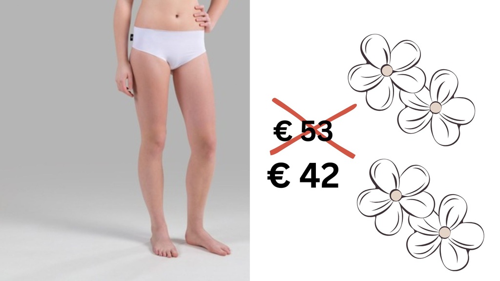 [00246 JUL] Paljari Slip Damen mit Bio-Infrarot Faser; Farbe weiß