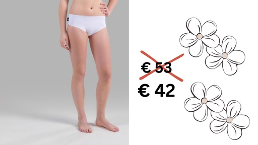 [00246 JUL] Paljari Slip Damen mit Bio-Infrarot Faser; Farbe weiß